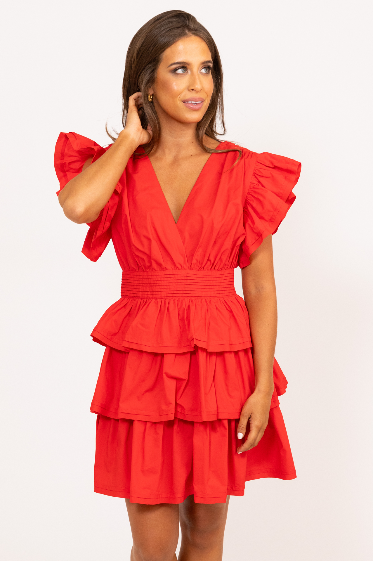 Red Ruffle Wrap